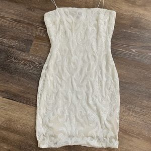 White Sparkly Windsor Dress
